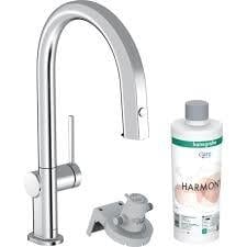 Hansgrohe Aqittura M91 Filtre Sistemi 210, Çekil Eviye Bataryası Gaga, 1Jet, Satin Beyazox, 76800000 - 76800000