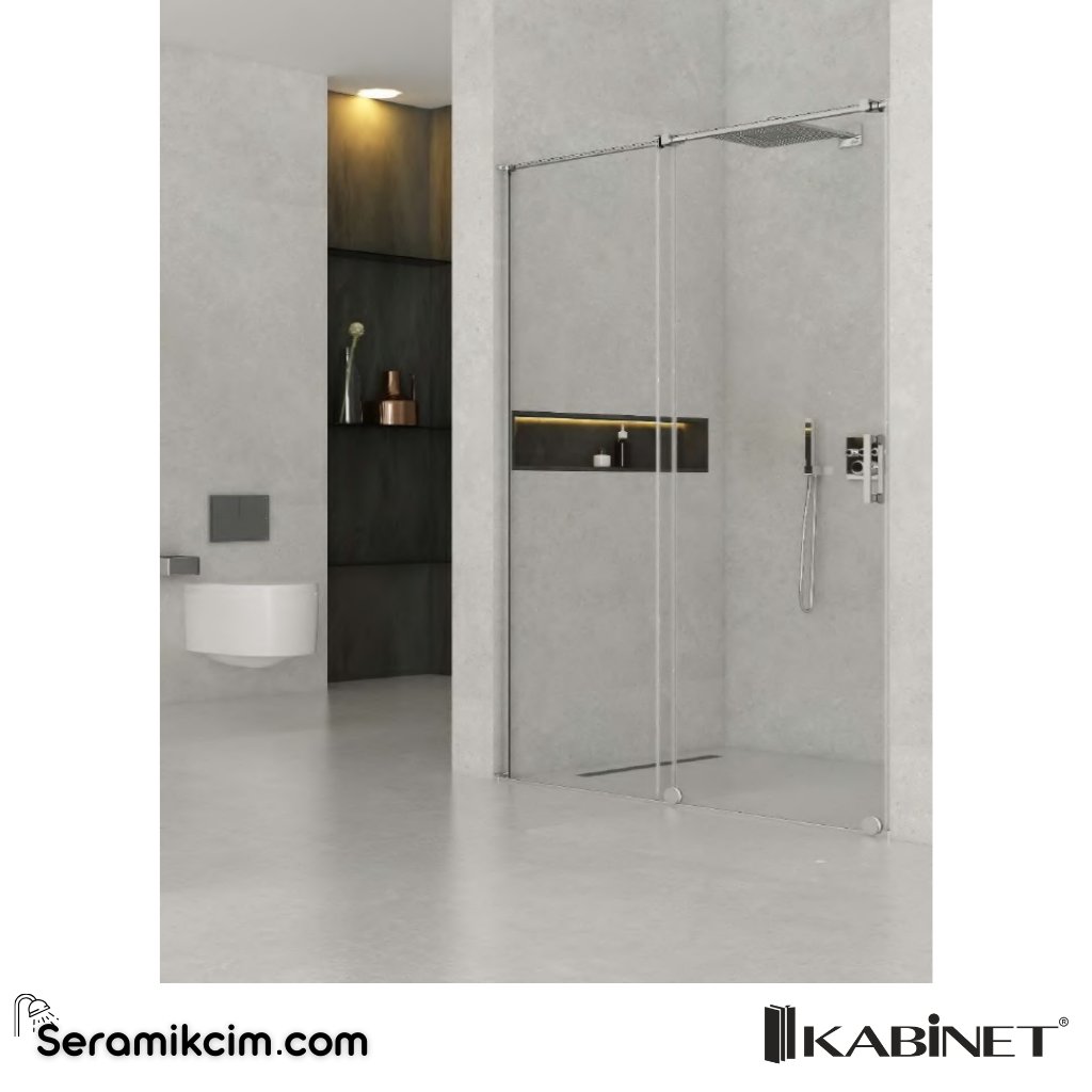 Kabinet Deluxe Serisi 1 Sabit 1 Kayar Ön Cephe Duşakabin - ADX.D121A
