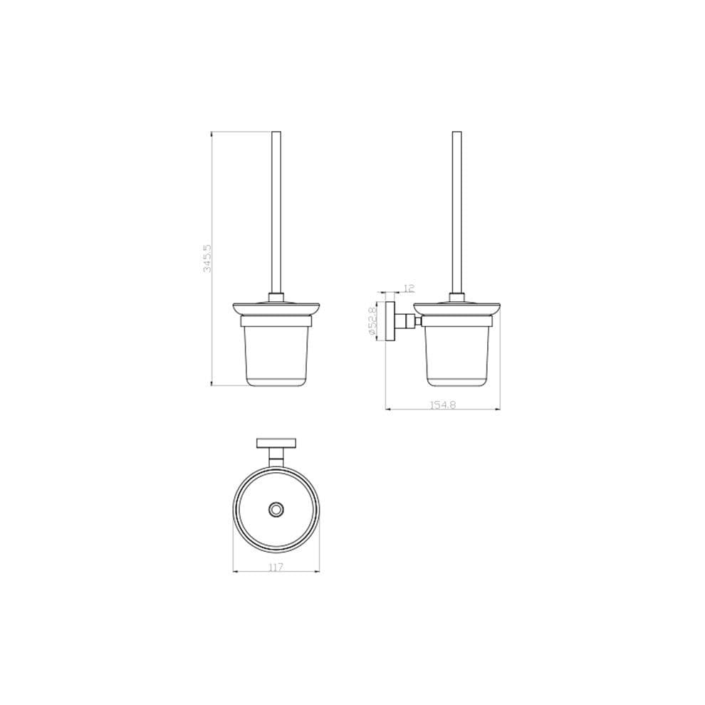 Kale Banyo D100 Tuvalet Fırçalığı (Altın) - 410200600267