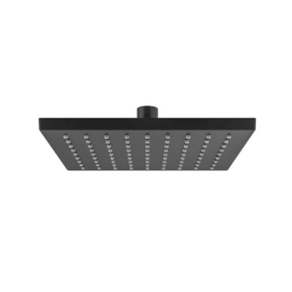 Kale Banyo Kare Duş Başlığı Siyah (20X20 Cm, Dirseksiz) - 410200504693