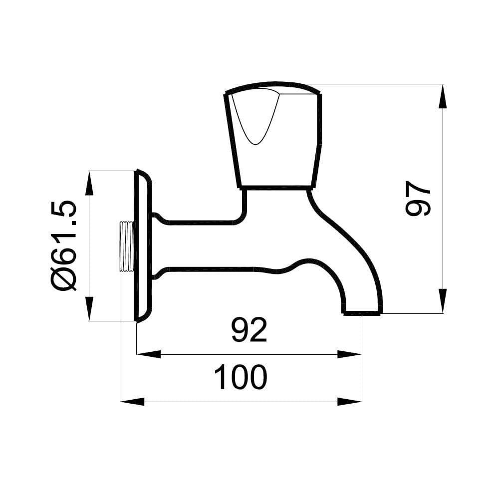 Kale Banyo S100 Kısa Musluk - 410200500641
