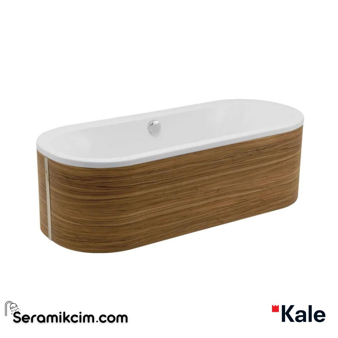 Kale Banyo Zero 150X80 Cm Elite Sistem Küvet (Ayak-Sifon-Sp. Ahşap 2 Panel Dahil) - 310201301354