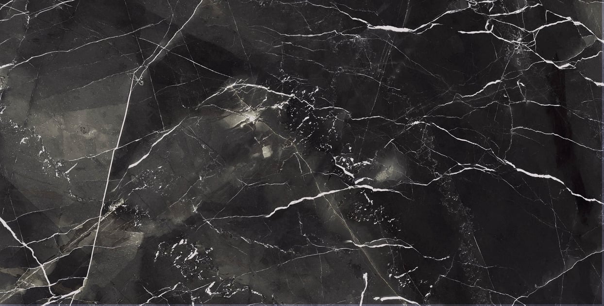 Kütahya Seramik 60x120 Black Calacatta Kristal Rektifiye Parlak Nano