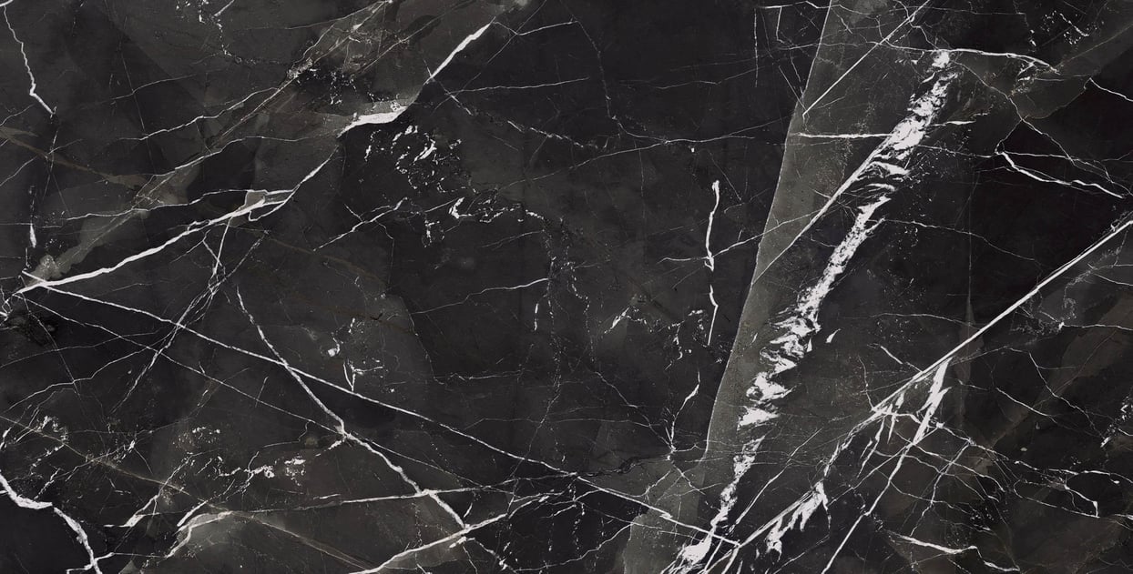 Kütahya Seramik 60x120 Black Calacatta Kristal Rektifiye Parlak Nano