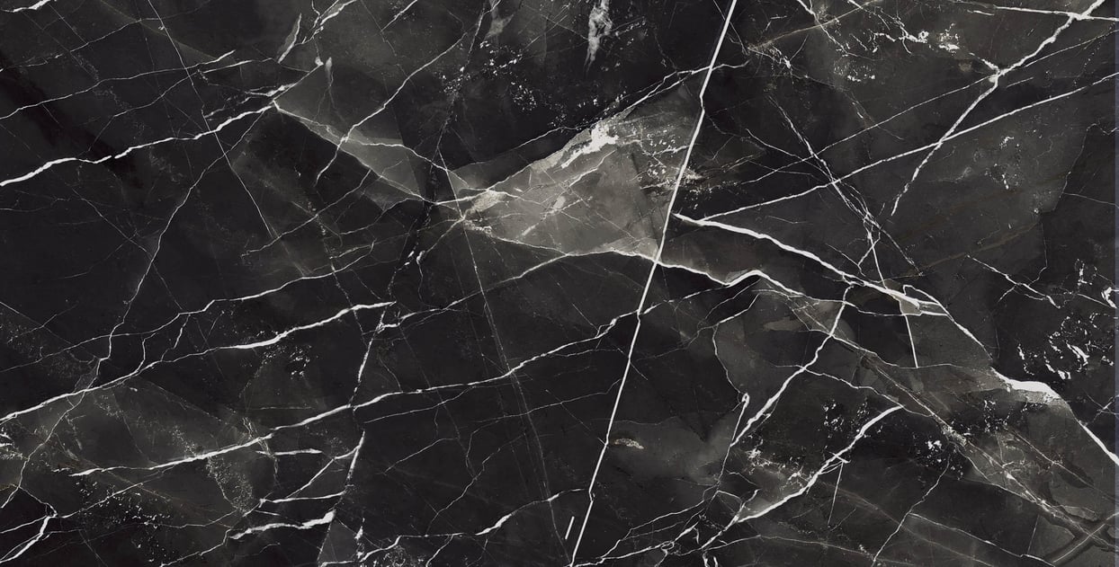 Kütahya Seramik 60x120 Black Calacatta Kristal Rektifiye Parlak Nano