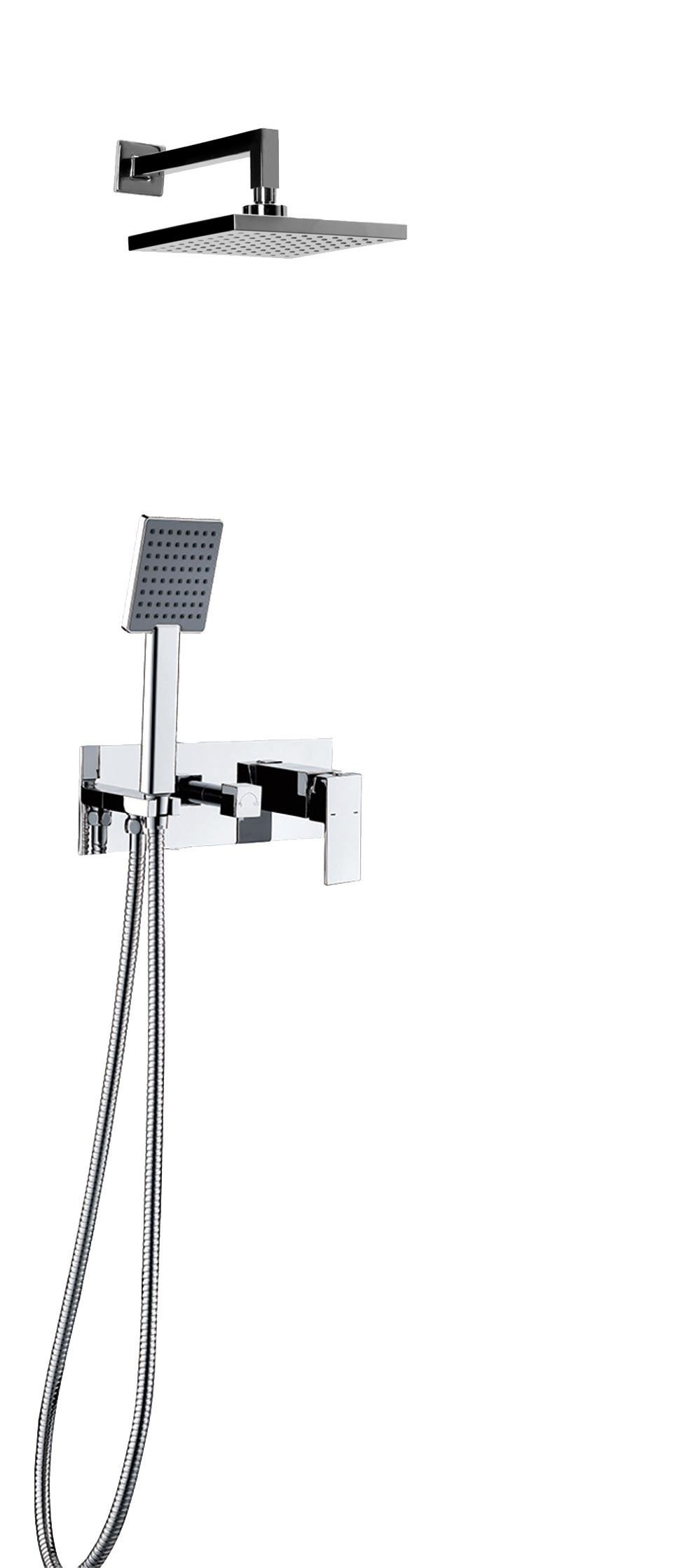 Newarc  Aqua Ankastre Banyo Bataryası Seti Krom 851141