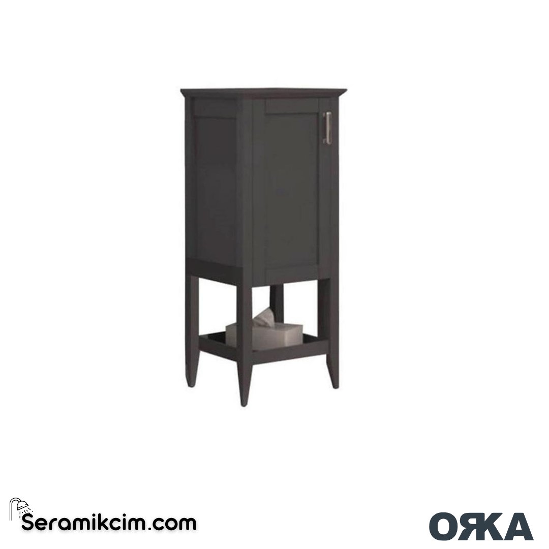 Orka Bastle 48cm Boy Dolabı Sağ Mat Antrasit - ORK.BYD1056