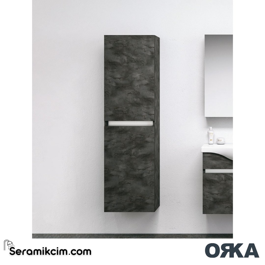 Orka Dinar 40cm Boy Dolabı (Sağ-Sol) Teak - ORK.BYD1210