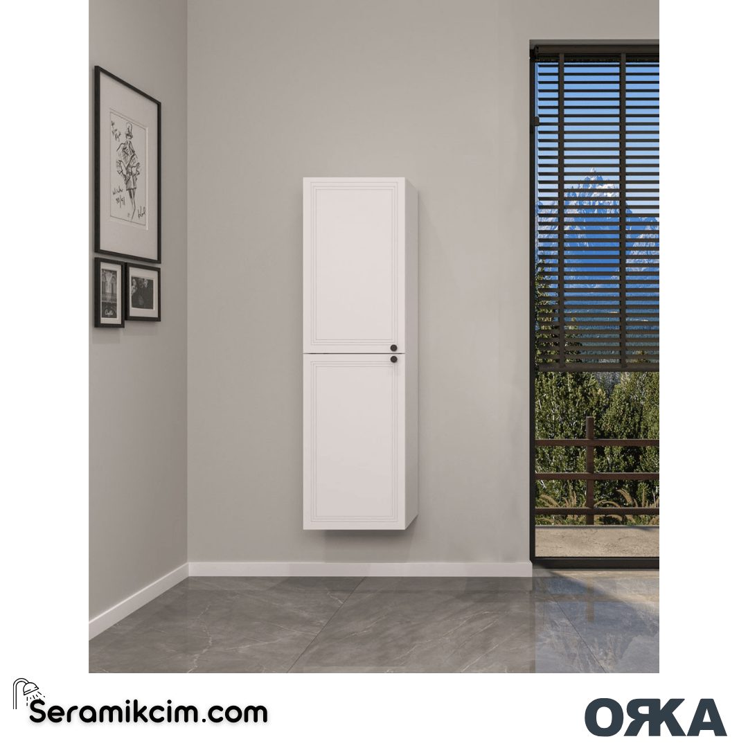 Orka Rio 40cm Boy Dolabı (Sağ-Sol) Beyaz - ORK.BYD1196