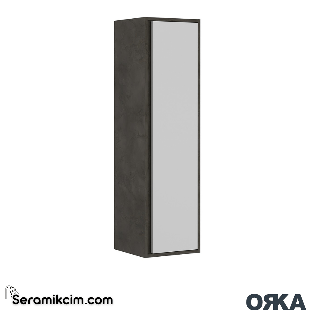 Orka Verona 35cm Boy Dolabı (Sağ-Sol) Irony Beyaz - ORK.BYD1204