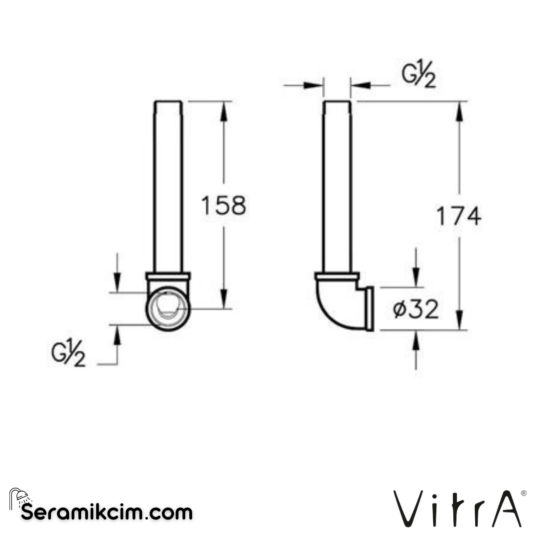 Vitra Ankastre Dirsek Grubu A42249 - A42249