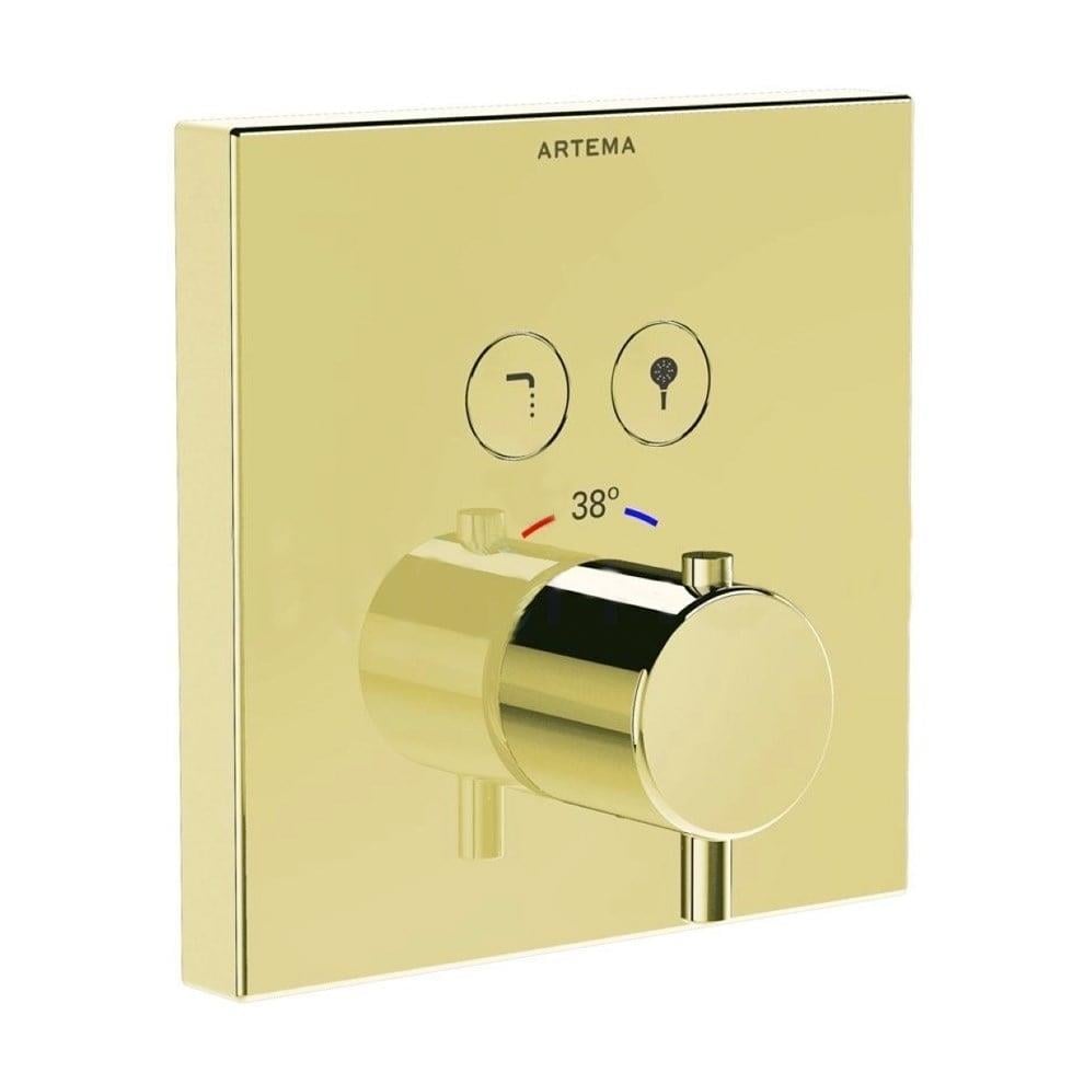 Vitra Aquacontrol Ankastre Termostatik Banyo Bataryası (Sıva Üstü Grubu), Altın - A4274623