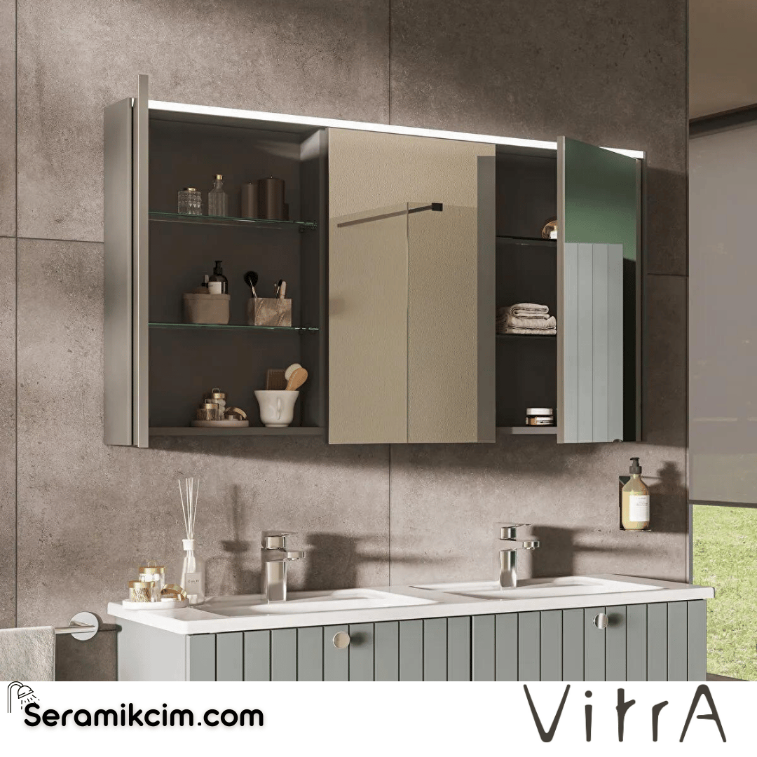 Vitra Core Dolaplı Ayna, 120cm, Aydınlatmalı - 66913
