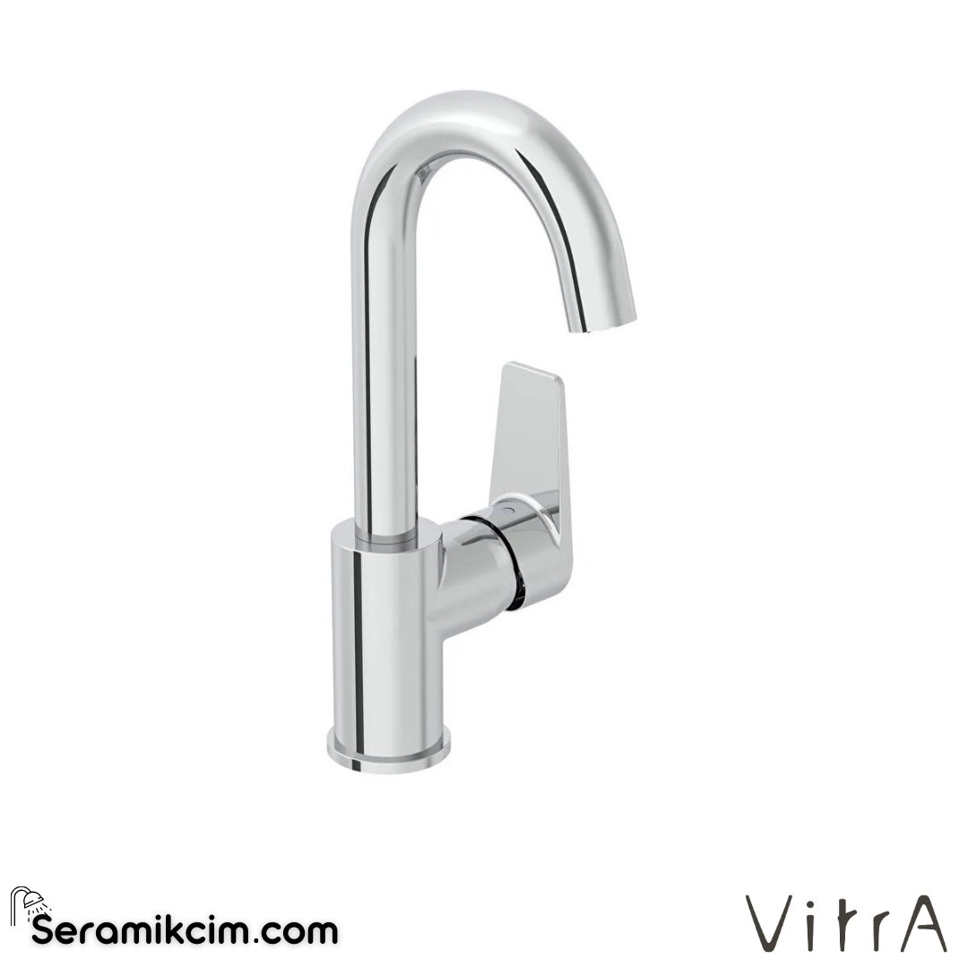 VitrA Flow Square Lavabo Bataryası (döner borulu) Krom A43165 - A43165