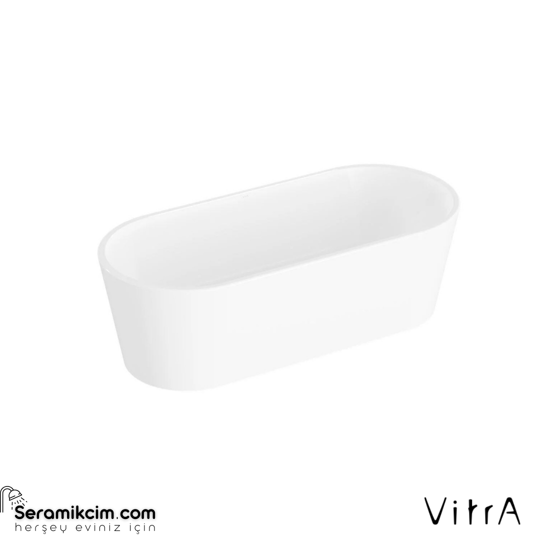 VitrA Geo 180X80 Freestanding Küvet + Ayak Seti + Gizli Sifon