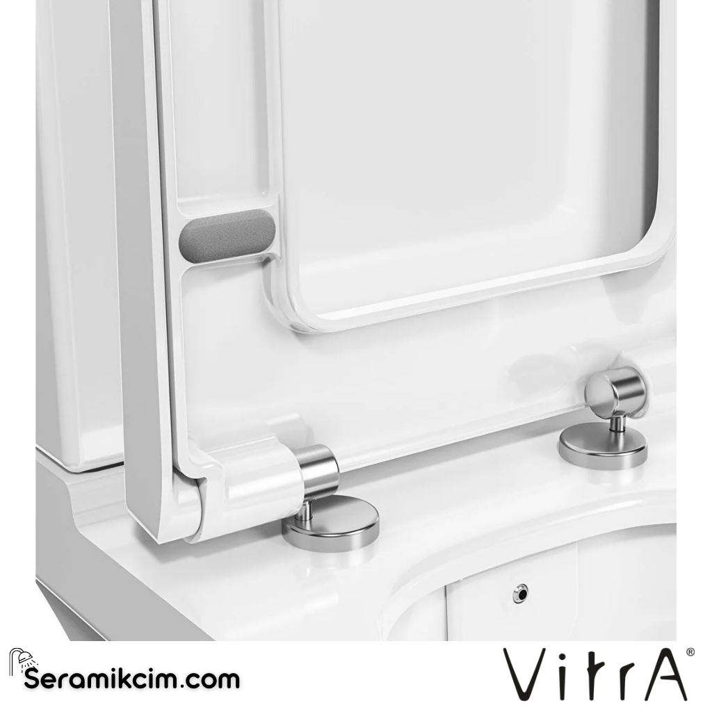 VitrA Integra Klozet Kapağı Duroplast, Üstten Sıkmalı Metal Menteşeli, Beyaz 108-003-056 - 108-003-056