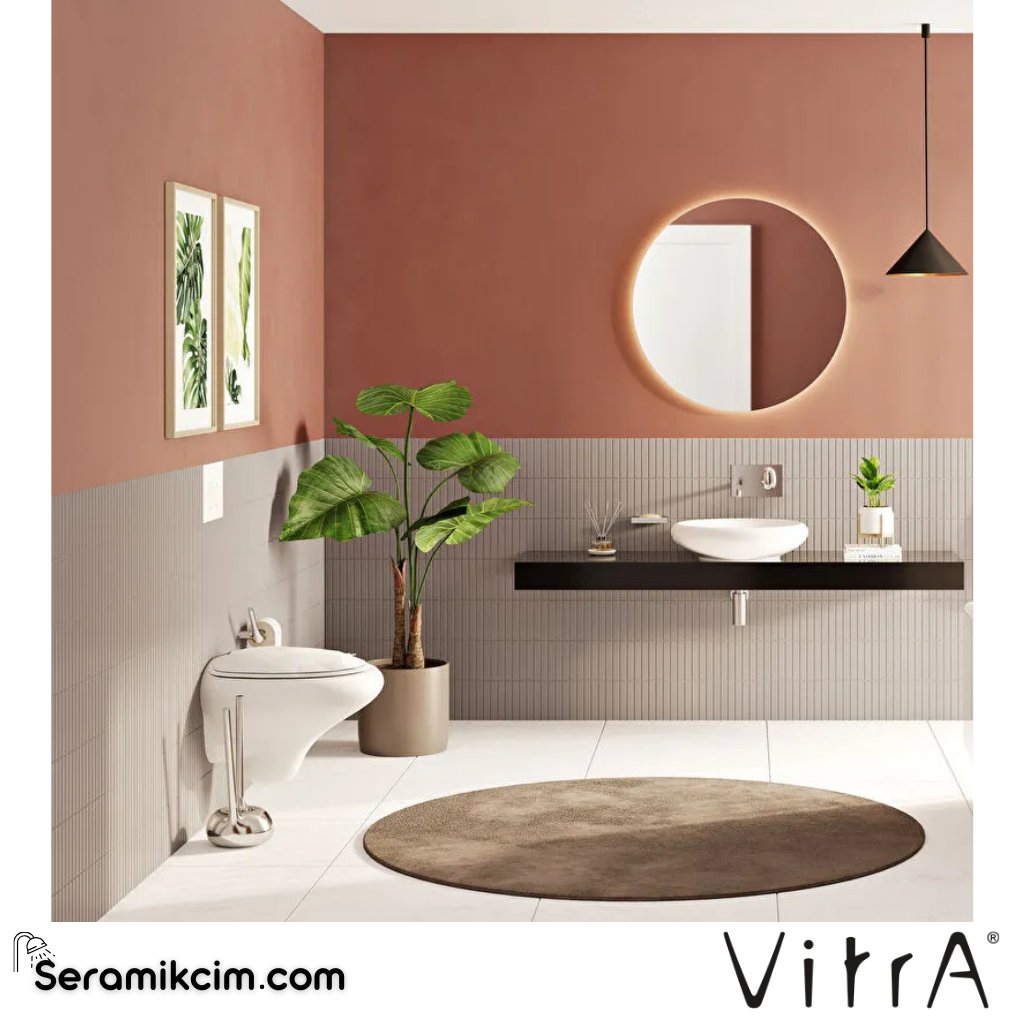 VitrA İstanbul Klozet Kapağı Duroplast, Üstten Sıkmalı Yavaş Kapanır, Metal Menteşeli, Beyaz 166-003-109 - 166-003-109