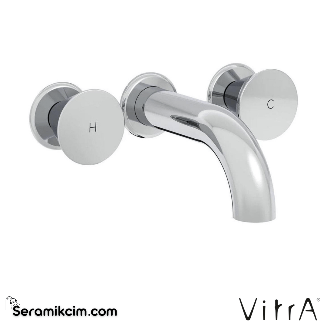 Vitra Liquid Ankastre Lavabo Bataryası (Kısa) Krom A42690 - A42690