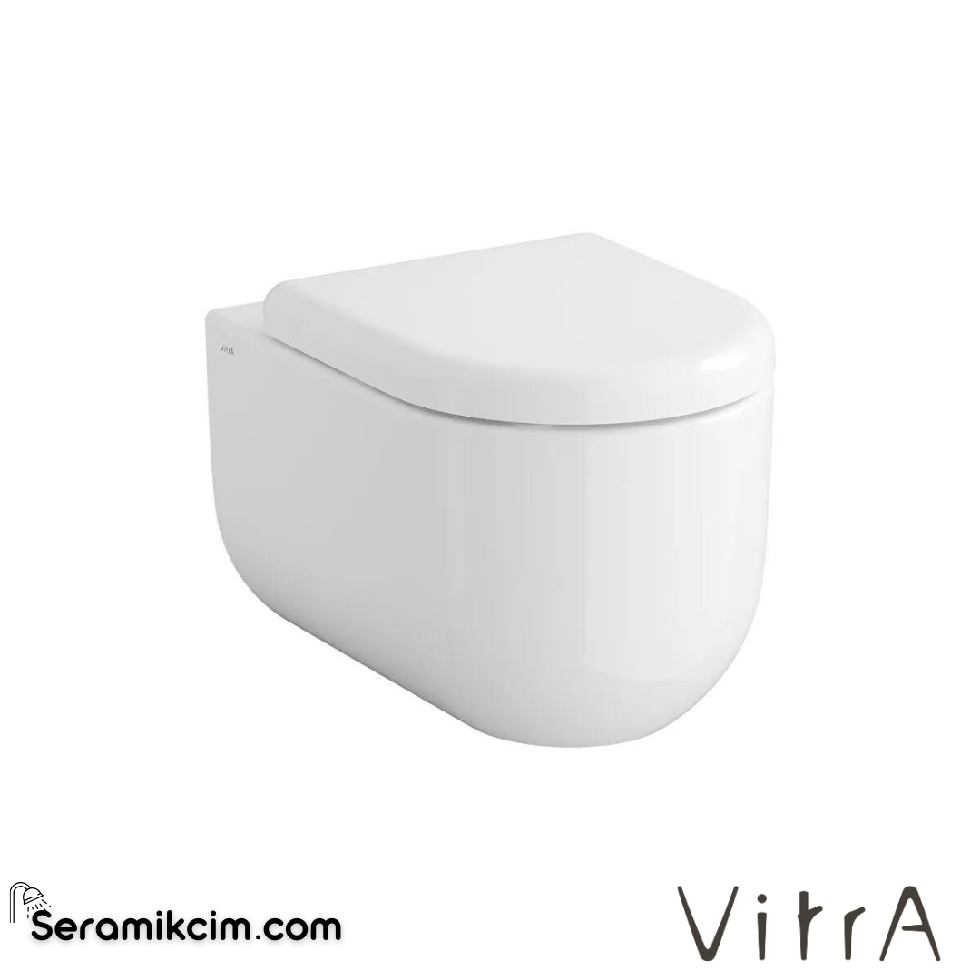 VitrA Liquid Asma Klozet Rim-ex, Gizli Montajlı, 54 cm Taharet Borulu, Taharet Borusu Girişi Sıva Altı Uygulamalı, Clean, Beyaz - 7321B403-0090