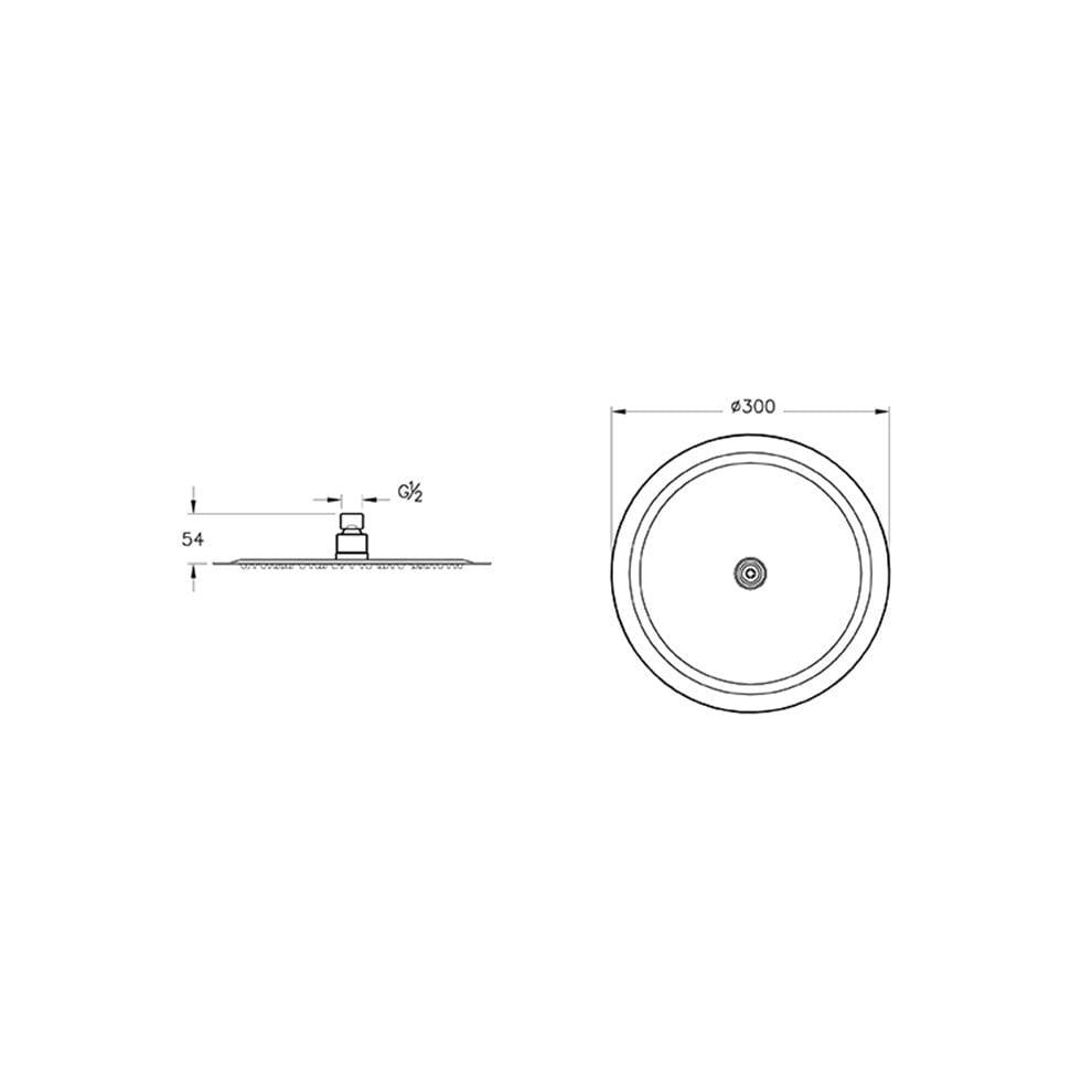 Vitra Lite Ls Duş Başlığı (300 Mm) - A45674