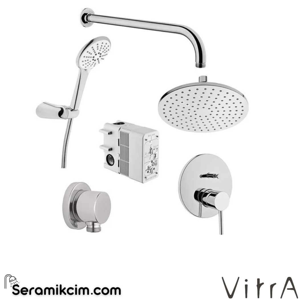 VitrA Minimax S Minimax S Ankastre Set (Rain L, Snow 3F) (A42210, A41949, A45223, A45736STA, A45708STA, A45652) A49296 - A49296