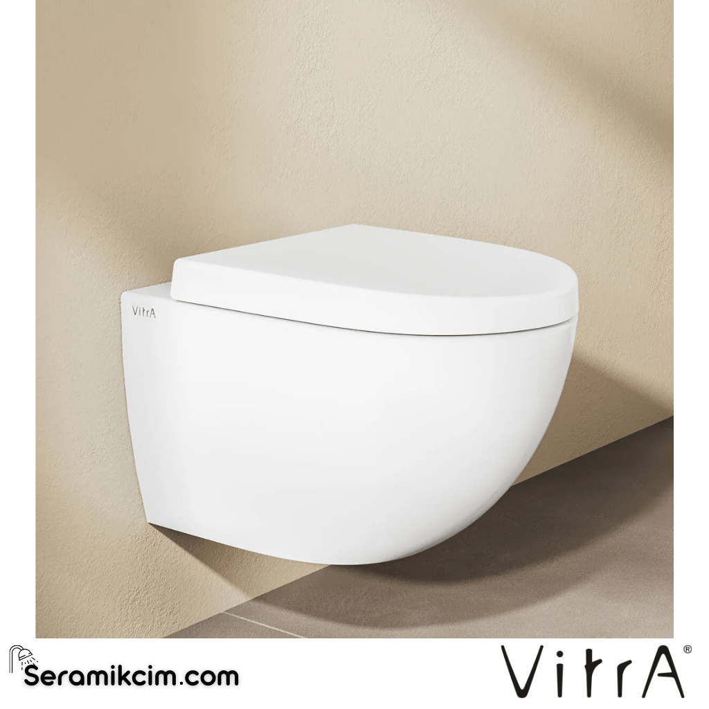 VitrA Nest Klozet Kapağı Duroplast, Üstten Sıkmalı Yavaş Kapanır, Kolay Sök-Tak, Metal Menteşeli, Beyaz 89-003R009 - 89-003R009