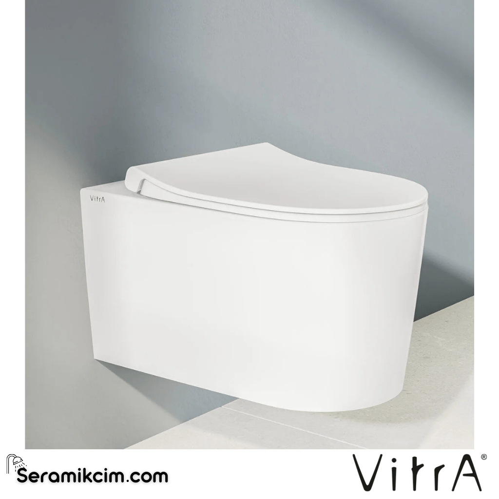 VitrA Nest Klozet Kapağı Slim, Duroplast, Üstten Sıkmalı Yavaş Kapanır, Kolay Sök-Tak, Metal Menteşeli, Beyaz 220-003R009 - 220-003R009