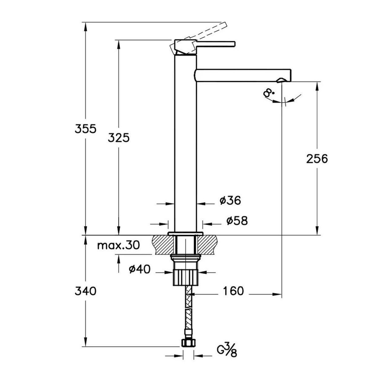 VitrA Origin Lavabo Bataryası (çanak) A4255829 - A4255829