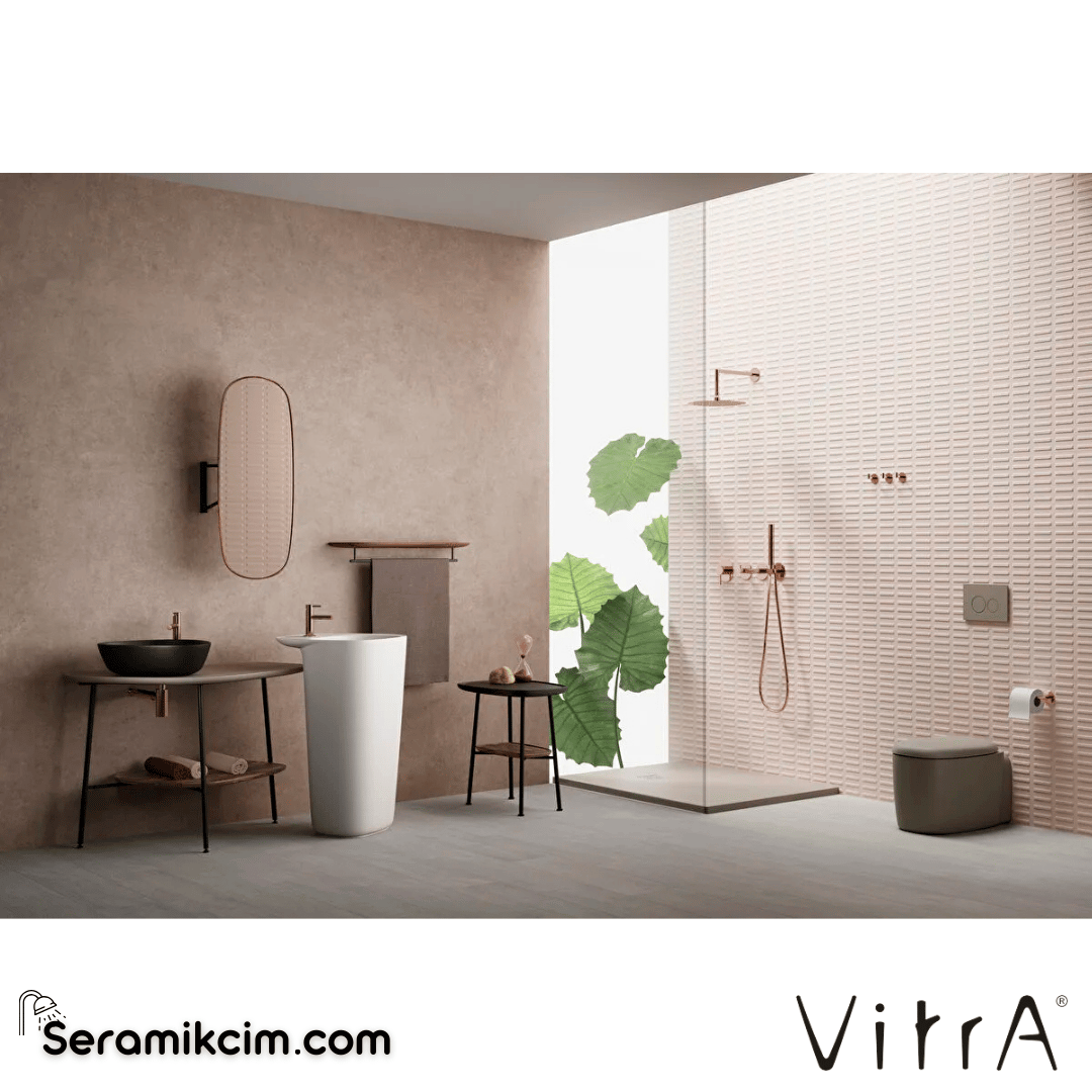 VitrA Plural Monoblok Lavabo Kompakt, 50x53 cm Tek Armatür Delikli, Su Taşma Delikli, Clean, Mat Beyaz - 7814B401-0001
