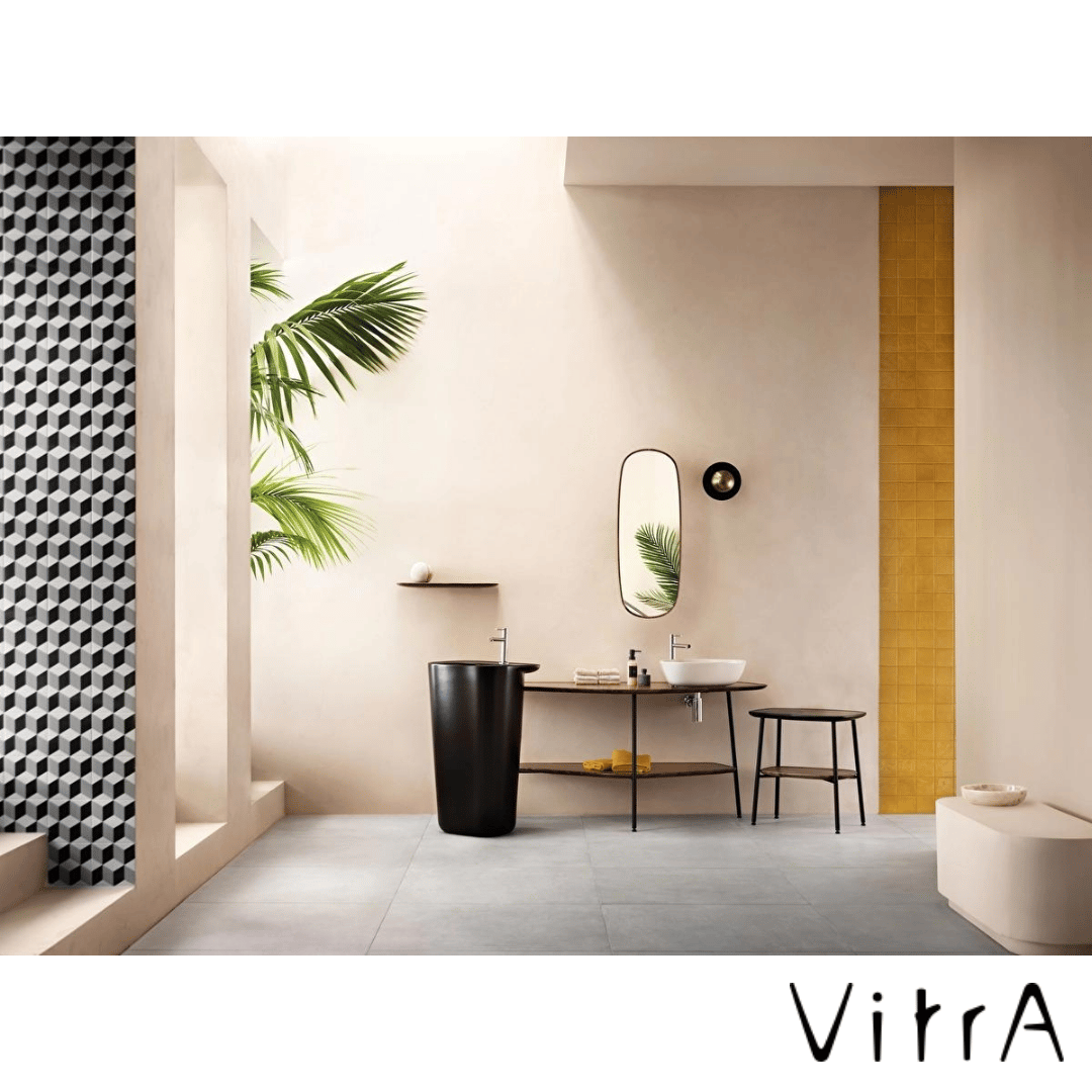 VitrA Plural Monoblok Lavabo Mat Siyah 7814B483-0041