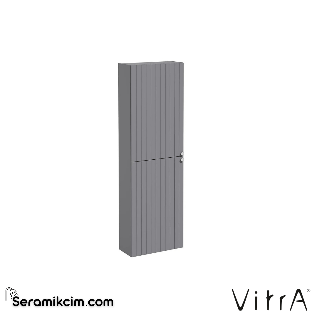 Vitra Root Groove Boy Dolabı, 55 Cm, Dar, Mat Gri - 69116