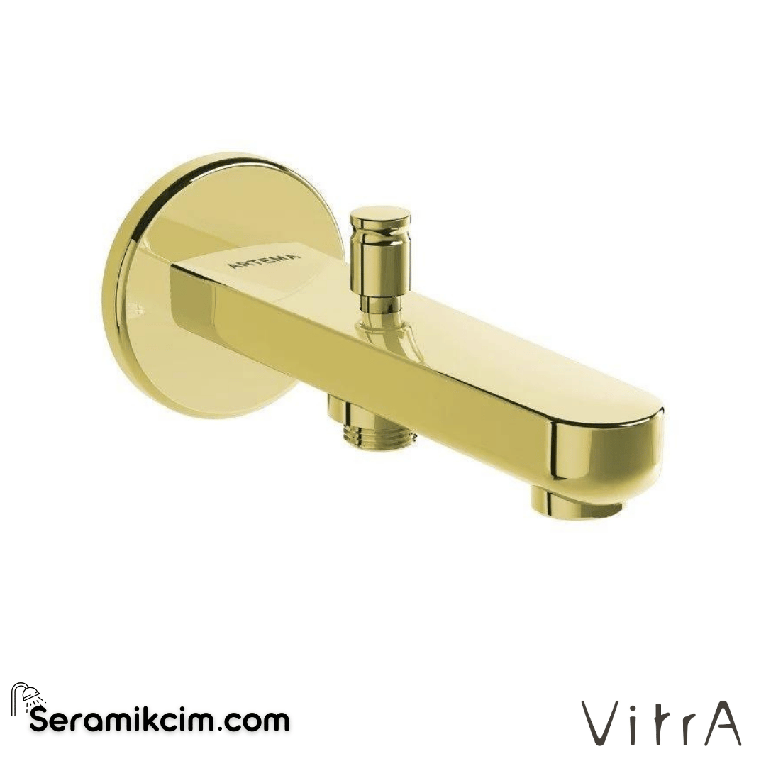 Vitra Root Round Çıkış Ucu  (El Duşu Çıkışlı), Altın - A4271923