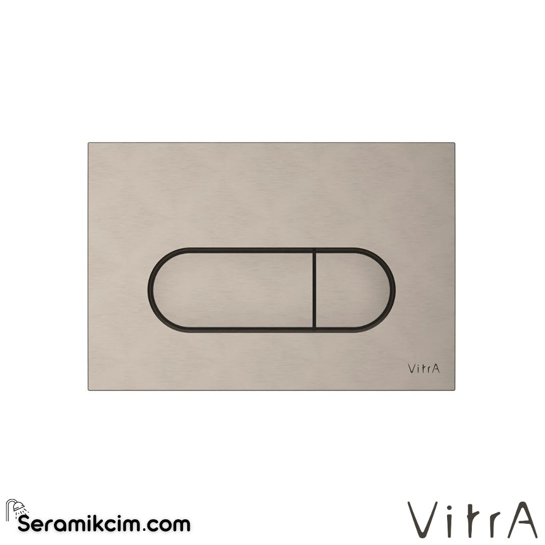 VitrA Root Round Kumanda Paneli, Fırçalı nikel 740-2295 - 740-2295