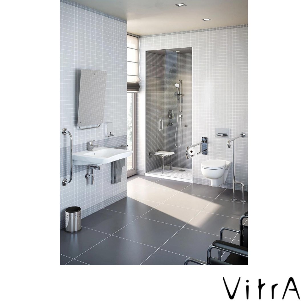 VitrA S20 Bedensel Engelli Lavabo 60x55 Tek Armatür Delikli