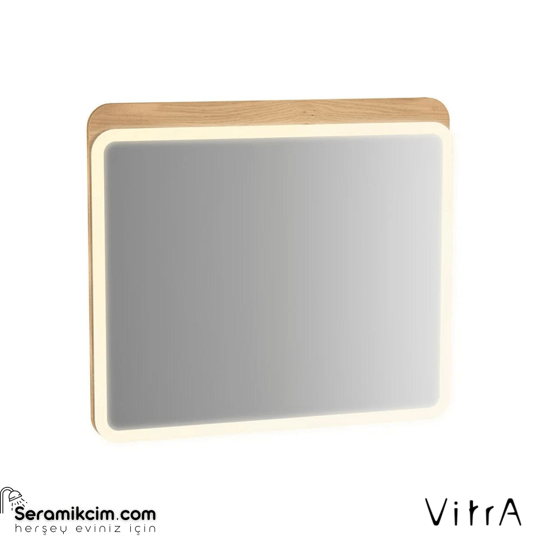 Vitra Sento Aydınlatmalı Ayna, 80 Cm, Açık Meşe
