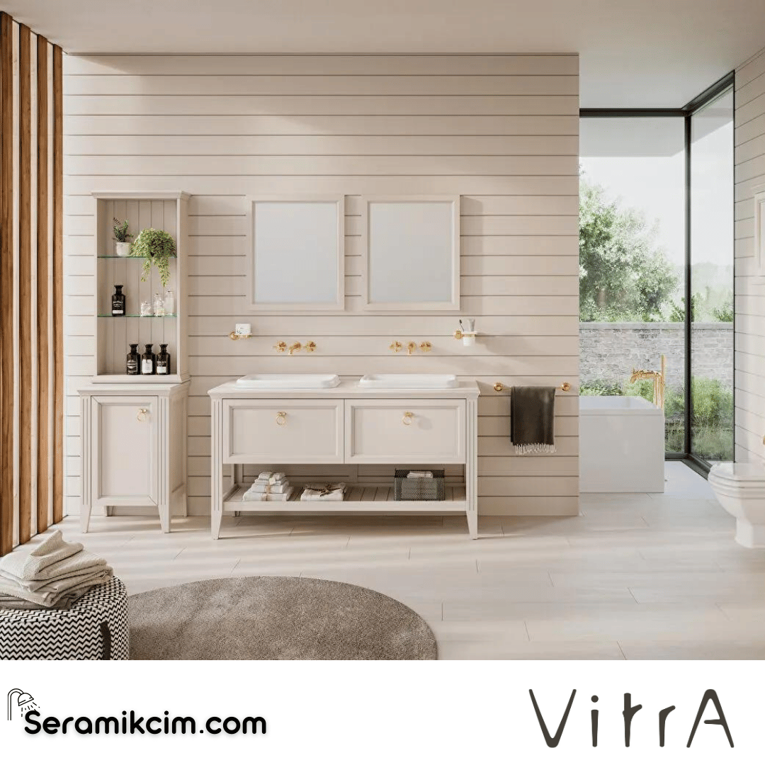 Vitra Valarte Düz Ayna, 65 Cm, Mat Fildişi - 62215