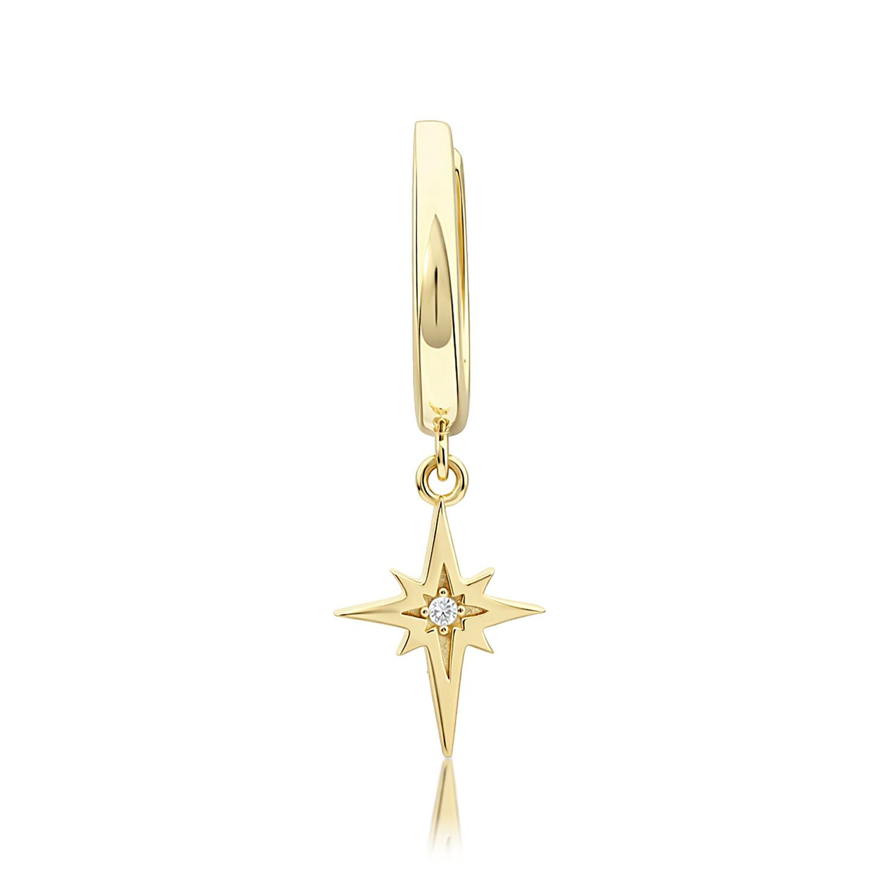 14 Ayar Venüs yıldız salantılı küpe