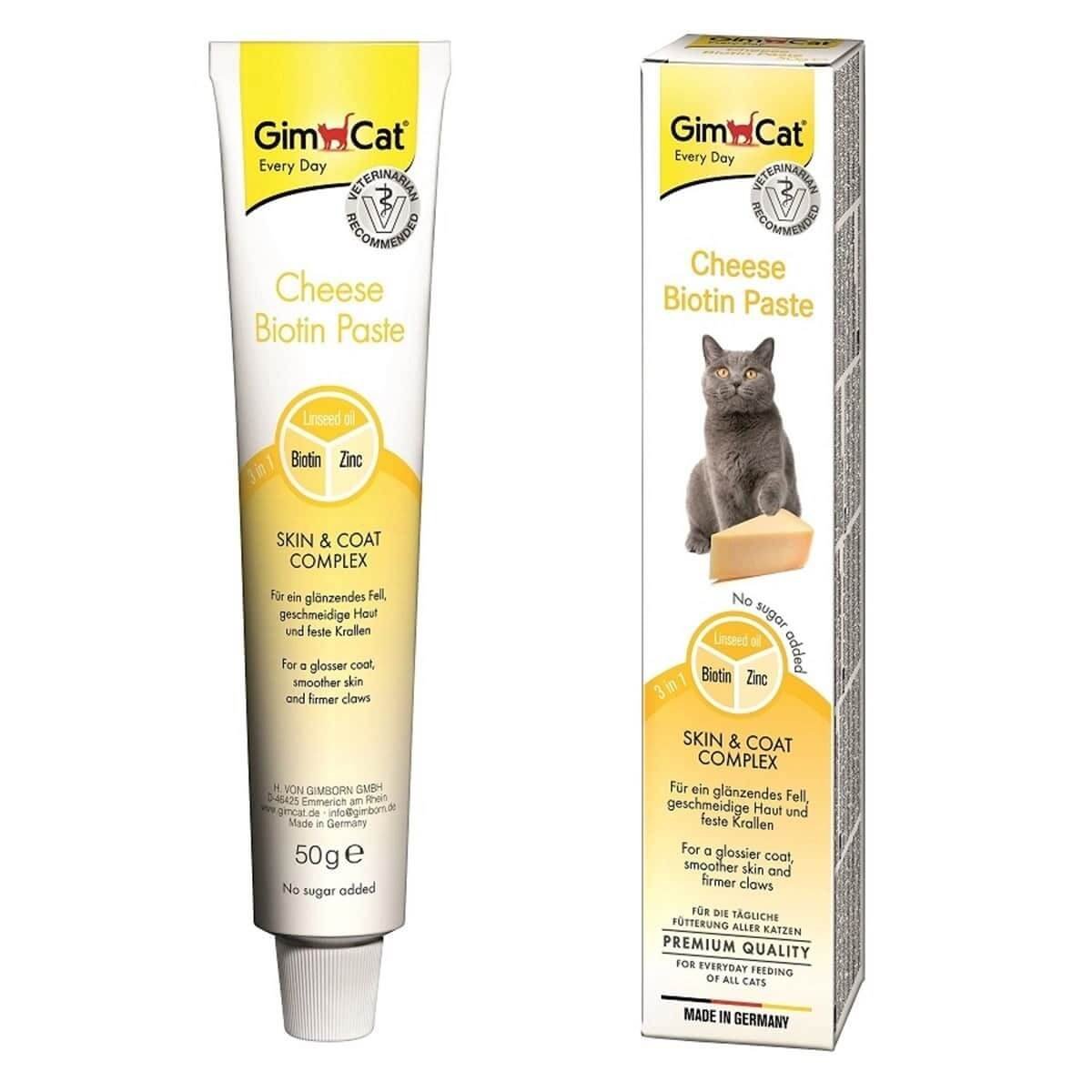 Паста для кошек. Витамины Gimpet Cheese paste + Biotin. GIMCAT витамины для кошек для кожи и шерсти скин и Коат табс