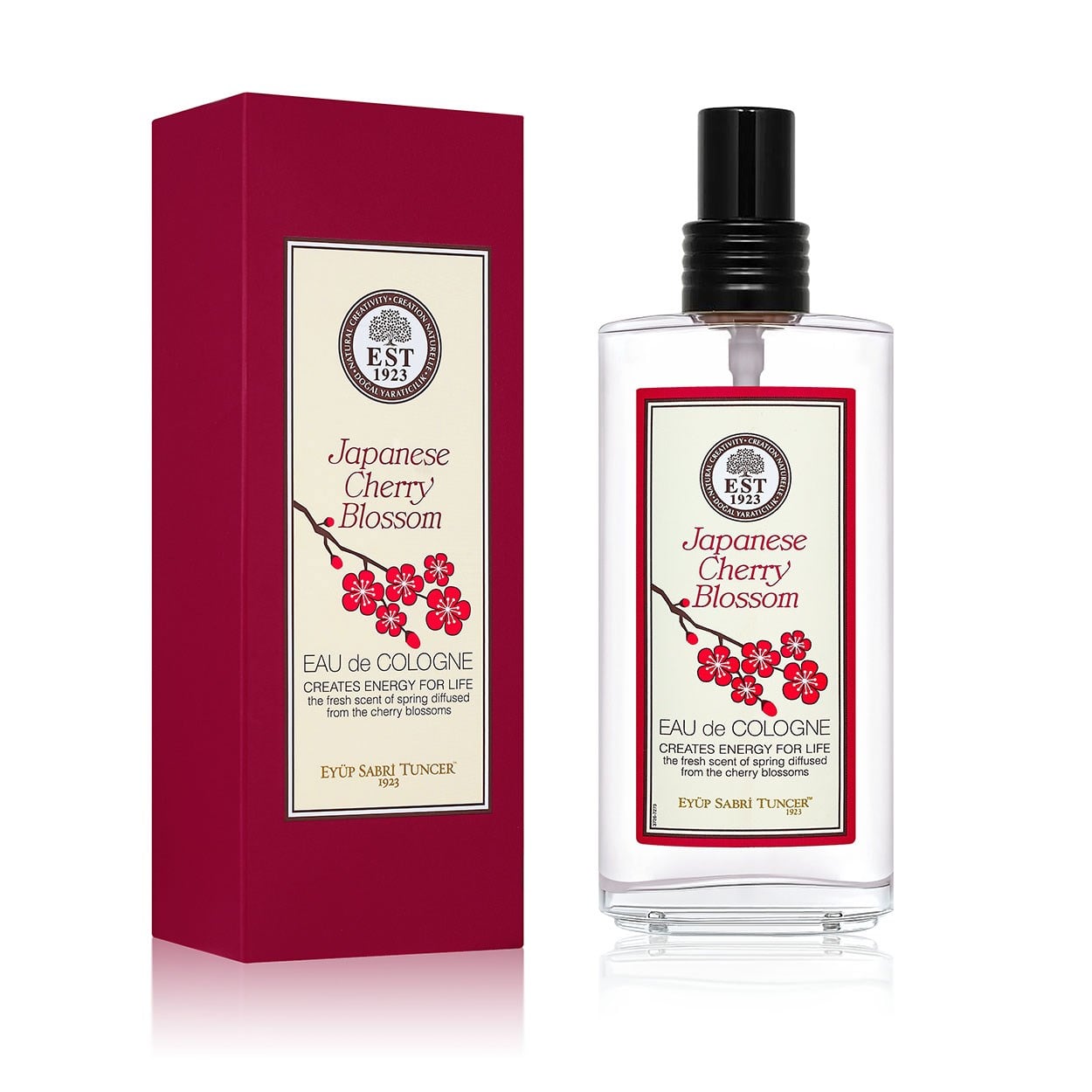 Japanese Cherry Blossom 150 ml Eau De Cologne - Cam Şişe