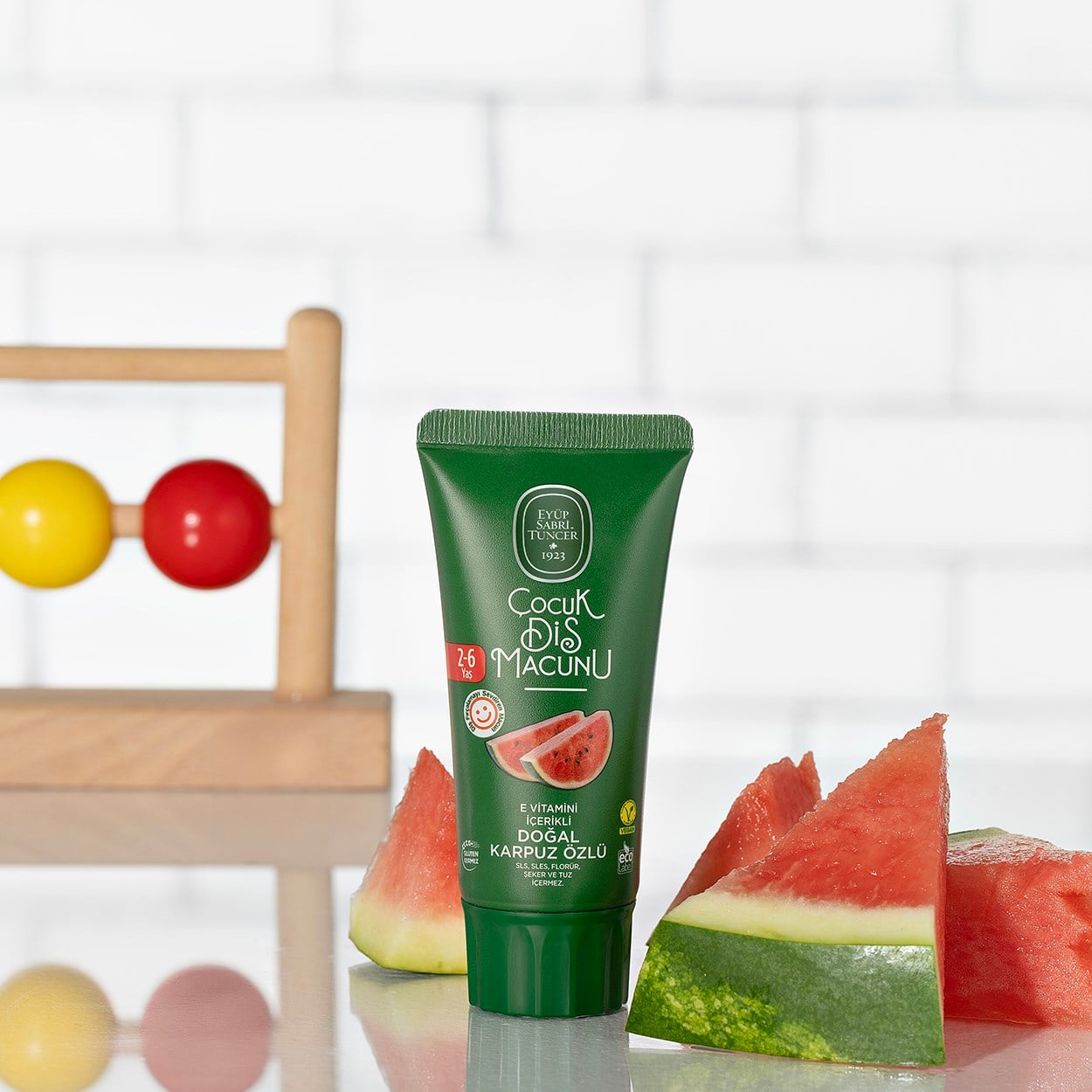 Doğal Karpuz Özlü 2-6 Yaş Çocuk Diş Macunu 60 ml