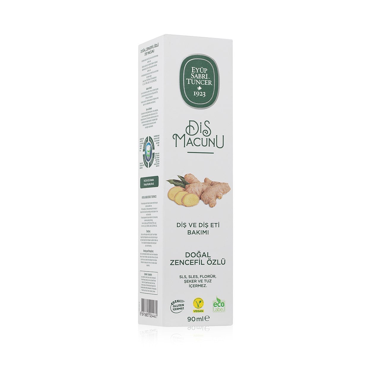 DOĞAL ZENCEFİL ÖZLÜ DİŞ MACUNU 90 ML - YENİ