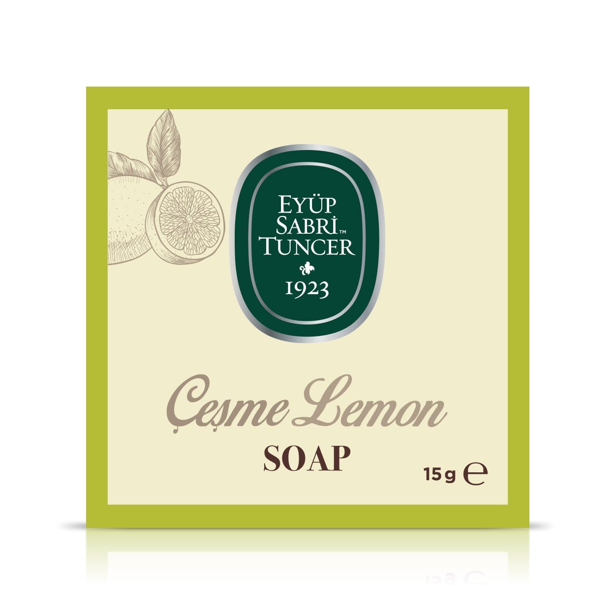 Doğal Zeytinyağlı Katı Sabun Çeşme Limonu 15 gr-Kutulu