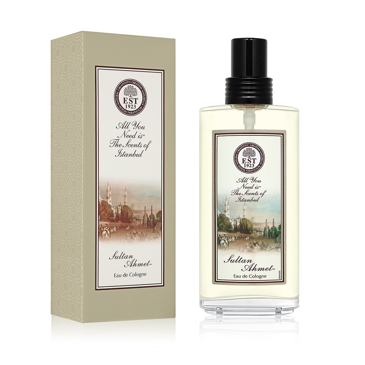 Sultan Ahmet 150 ml Eau De Cologne - Cam Şişe