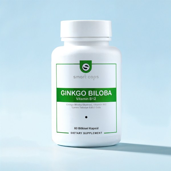 Smart Caps Ginkgo Biloba + B12 60 Kapsül