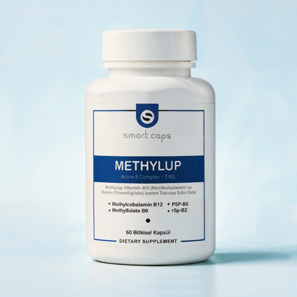 Smart Caps Methylup Active B Comlex + TMG 60 Kapsül ( B6,B2,B12,Folat,Betain)