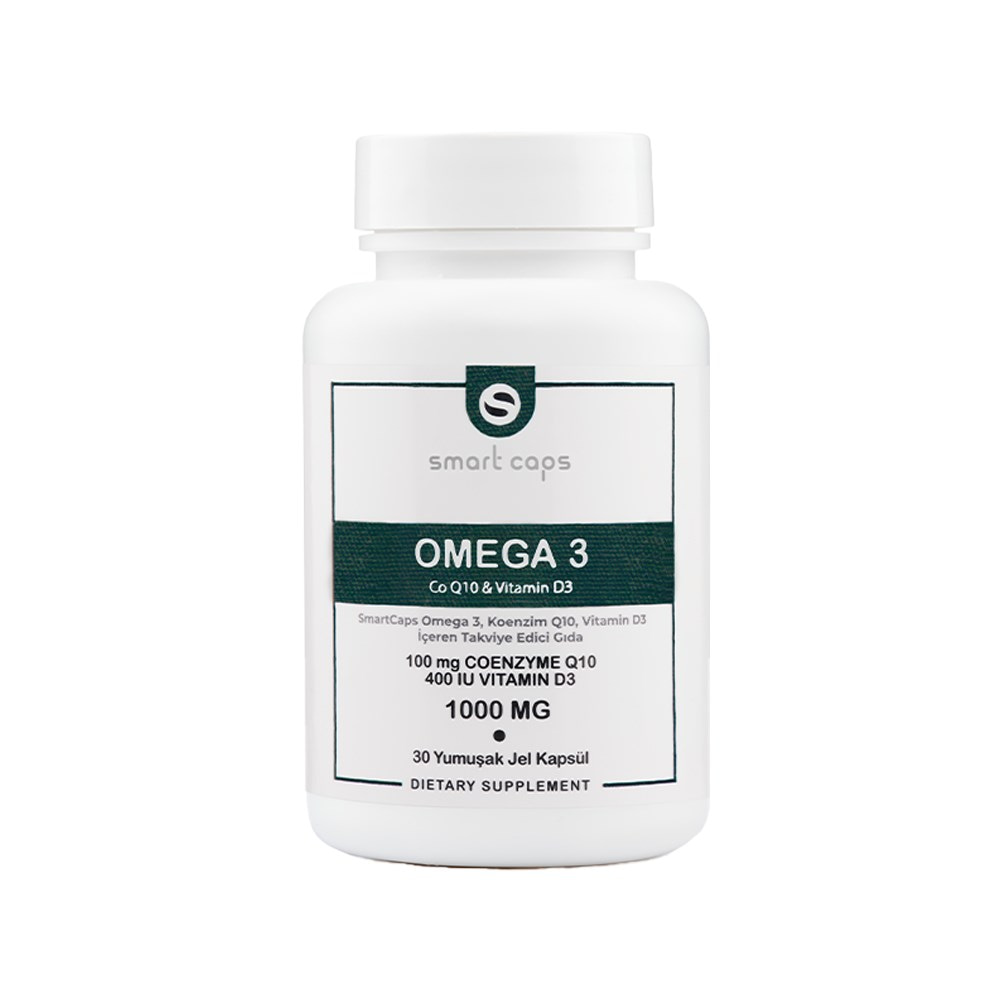 Smart Caps Omega 3 Koenzim Q10 & Vitamin D3 30 Softjel