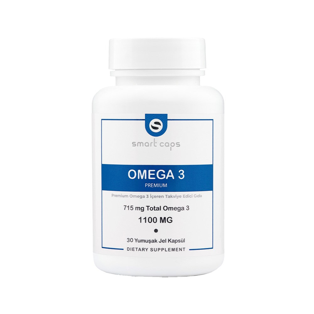 Smart Caps Omega 3 Premium 30 Softgels - Balık Yağı, EPA, DHA
