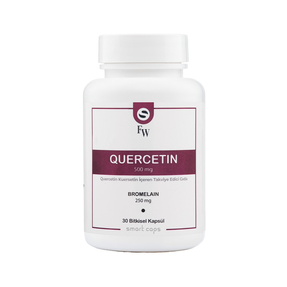 Smart Caps Quercetin 30 Kapsül (Kuersetin, Bromelain)