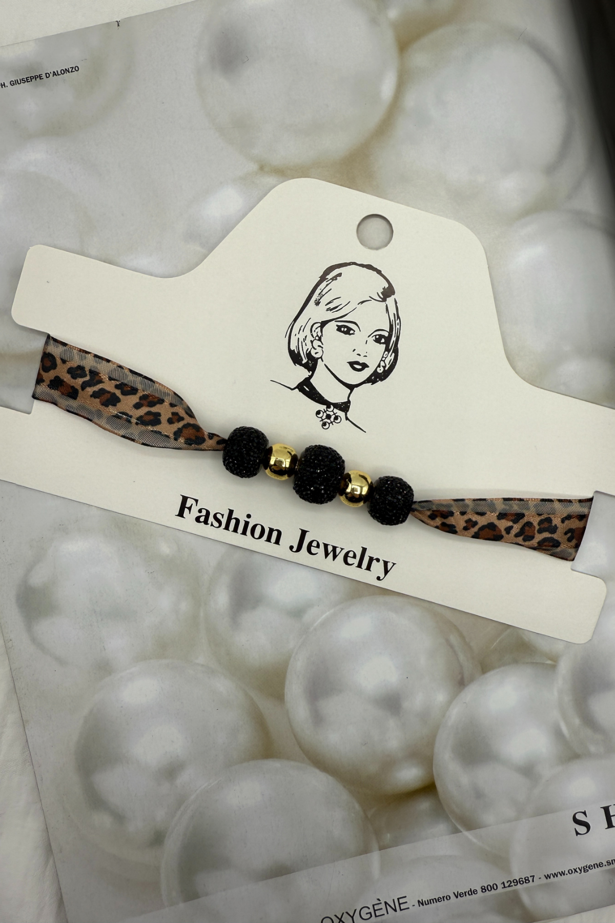 1037B223 - LEOPAR DETAYLI CHOKER KOLYE