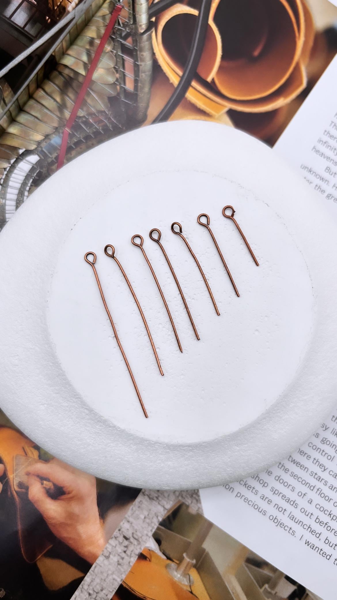 25 mm, HALKALI TAKI ÇİVİSİ, ANTİK BAKIR KAPLAMA 1 KG